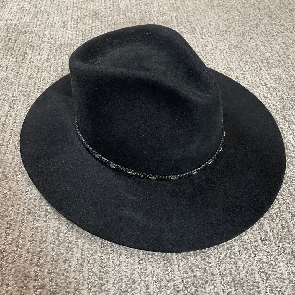 Stetson Black Cowboy Hat with Braided Band